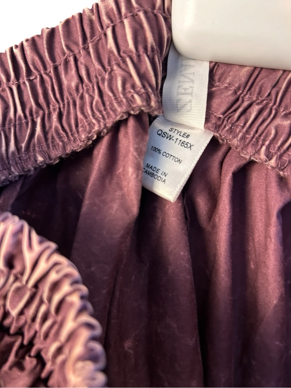 Zenana Outfitters Plum Acid Wash Tiered Ruffle Cotton Maxi Skirt Size 1X - Picture 3 of 6